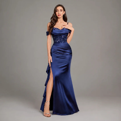 Miusol Women's Sexy Off Shoulder Sequin Premium